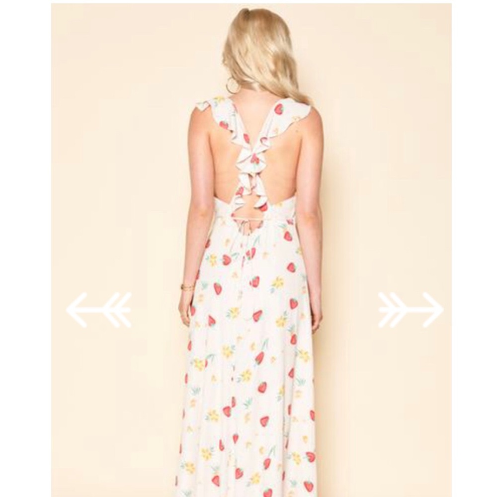 Privacy Please Strawberry Fillmore Dress Large